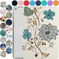 thumbnail image 1 of iPad PRO 9.7 Inch [ PRO 9.7 2016 ] A1673 A1674 A1675 MLPX2LL/A MLPW2LL/A MLPY2LL/A MLYJ2LL/A Trifold Printed Slim Adjustable Stand Feature Case with TPU Heat Dissipation Back - Watercolor Flowers, 1 of 6