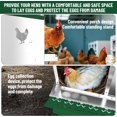 thumbnail image 3 of Chicken Nesting Box, 6 Compartment Metal Chicken Nesting Boxes for Chicken Coop, Easy Egg Collection, Easy Cleaning, Chicken Laying Boxes for Hens, Green, 3 of 7