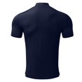 thumbnail image 3 of Hommes Chemise Adulte Homme T-shirt Robe Homme Printemps et Été Solide T-shirt Chemisier Haut Col Roulé Manches Courtes Tops T Shirt Clothes(Navy,3XL), 3 of 4