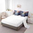 thumbnail image 3 of YST 7-Piece Boho Wolf Comforter Set, Twin, Celestial Horoscope, Dreamcatcher Moon Stars, Bed In A Bag, 3 of 4