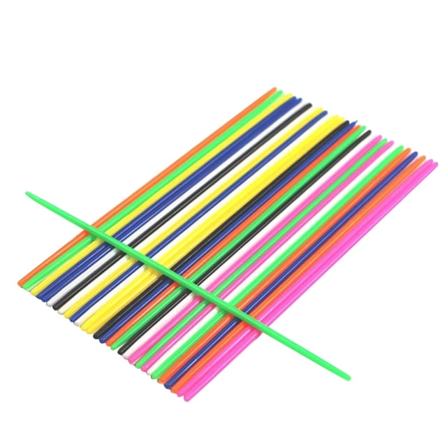 WHEANG 30pcs Plastic Pick Up Sticks Game Classic Educational Toy For Kids Colorful Tabletop Game For Family Interaction And Early Learning