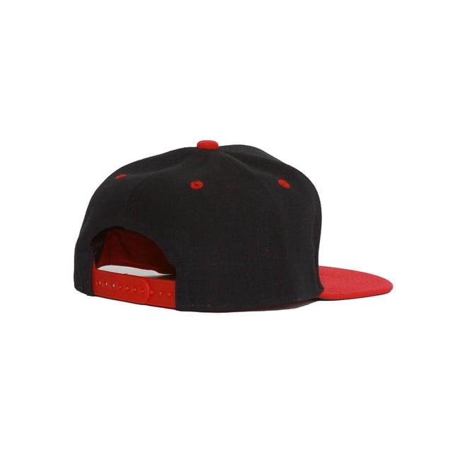 CTH Casquette Snapback Vintage 2 Tons, Rouge Marine