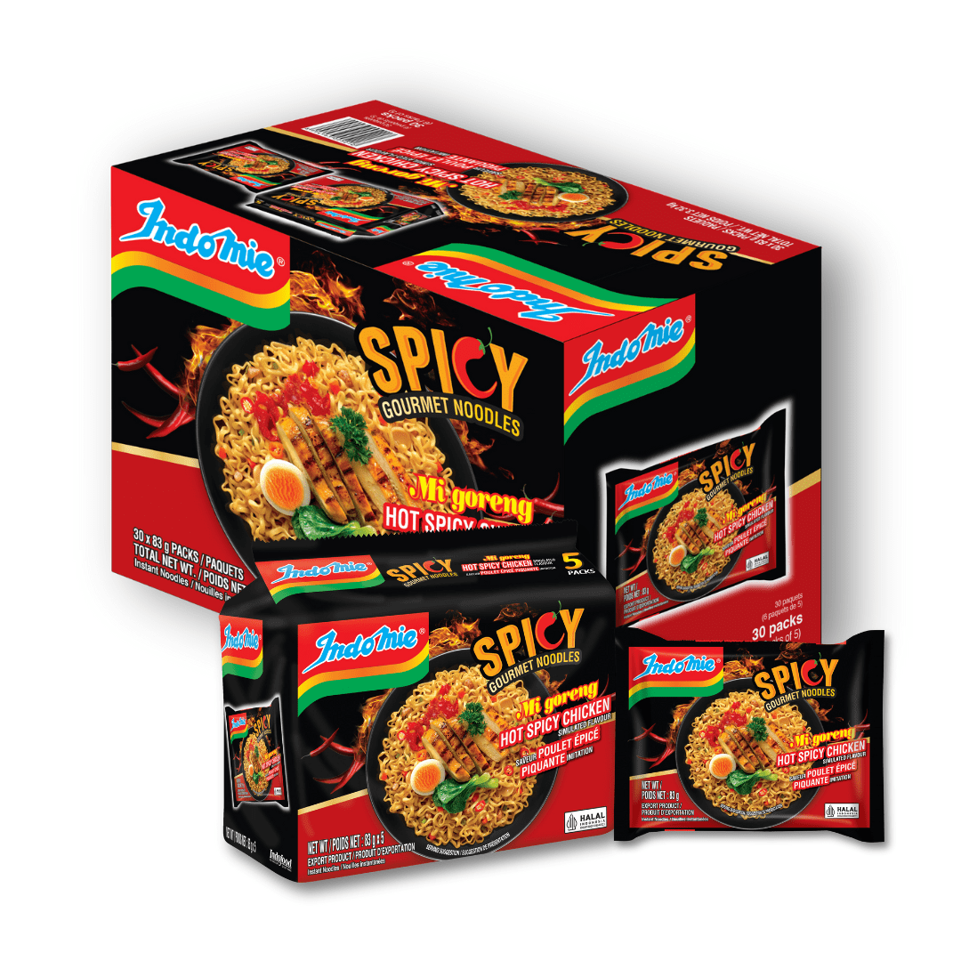 NOUILLES CHAUDES AU POULET ÉPICÉ INDOMIE