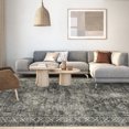 thumbnail image 1 of HOMERRY Area Rug 5' x 7' Tribal Rug for Living Room Washable Rug Stain Resistant Non-Shed Carpet Geometric Print Low Pile Mat, Green, 1 of 7