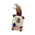 thumbnail image 4 of HILABEE Capybara Keychain Novelty Ornament Soft Capybara Plush Toy Capybara Pendant for Brown, 4 of 9