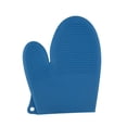 thumbnail image 2 of Thermal Insulation Silica Gel Gloves Kitchen Microwave Barbecue High Temperature Work Insulation Solid Color Gloves, 2 of 9