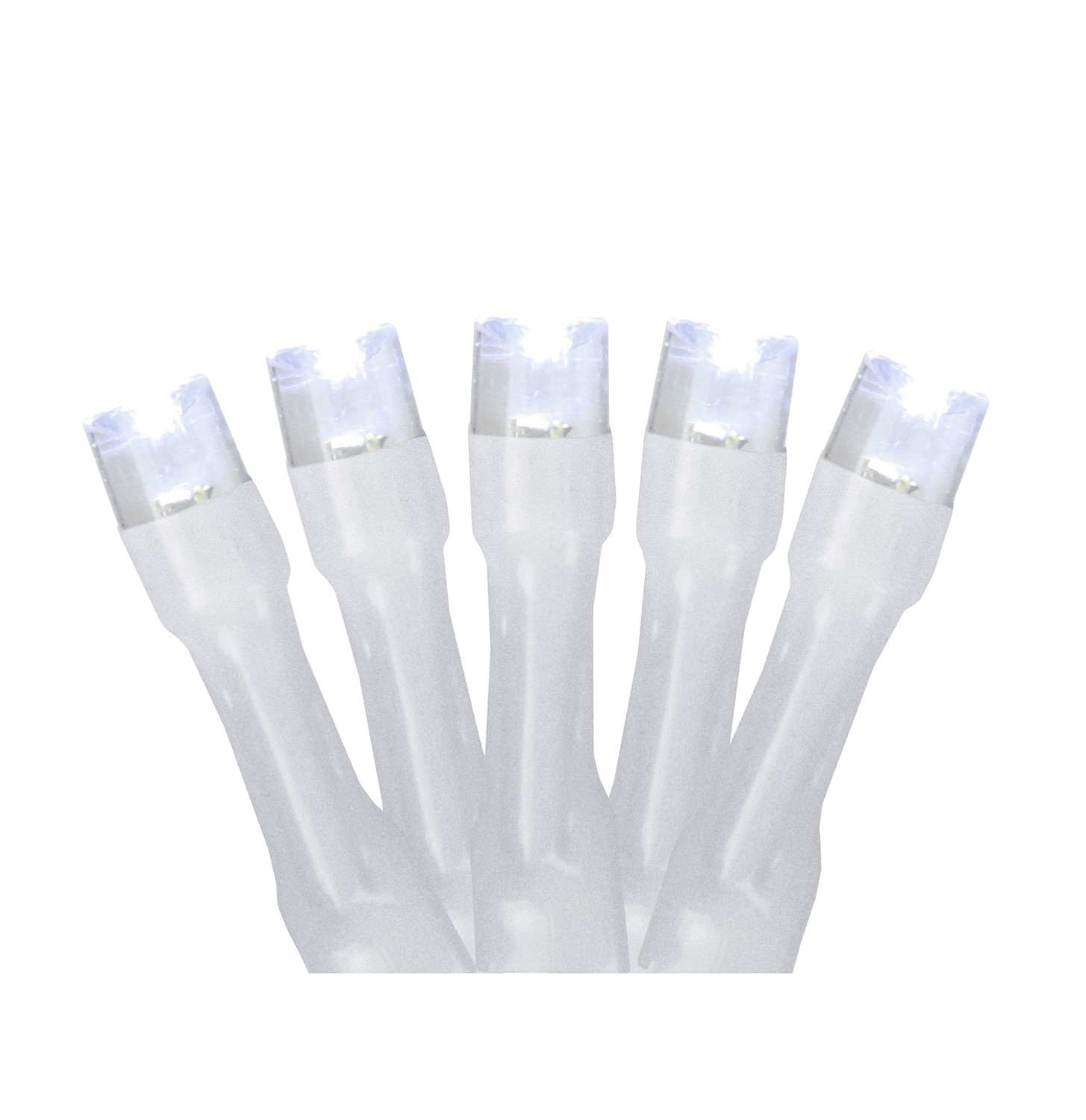 Northlight Battery Operated LED Wide Angle Christmas Lights - Pure White - 9.5' White Wire - 20ct