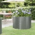 thumbnail image 1 of vidaXL Garden Raised Bed Powder-coated Steel 100x100x68 cm Grey, 1 of 2