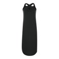 thumbnail image 3 of Lenago Robe Maxi Grande Taille pour Femmes Décontractée Ample Été Longue Robe Sans Manches Fendue Plage Maxi Robes avec Poches Robes de Plage Été en Solde, 3 of 7