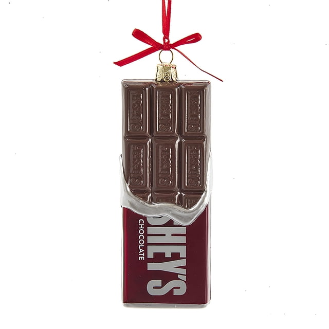 Kurt Adler 5-Inch Glass Hershey's Bar Ornament