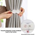 thumbnail image 2 of LAICAIW Lot de 8 Embrasses pour Rideaux, Embrasses Décoratives Pratiques pour Draperies, Support Magnétique pour Embrasses de Rideaux pour Rideaux de Fenêtre, Aucun Outil Requis - Forme Perlée (Beige), 2 of 7