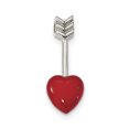 thumbnail image 1 of 925 Sterling Silver Arrow Heart Floating Open Chain Slide Pendant Necklace Charm Love Ful, 1 of 5
