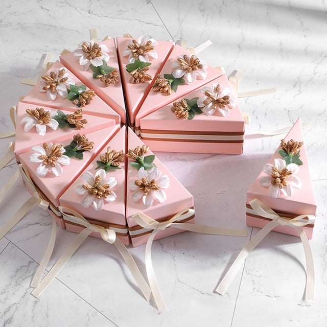 10pcs Folding Butterfly Favor Gift Box Wedding Cake Candy Boxes Birthday Party