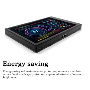 Moniteur, Ecran d'écran de pouce Ips Rotation Dual Pristin Dual Type-c 3.5 Moniteur d'écran Type-c Uteam Pi Ordinateurs Itx Pc Ips Affichage Ordinateurs et Itx Ips Écran Type-C Ordinateurs Nebublu Rotation Yabuy