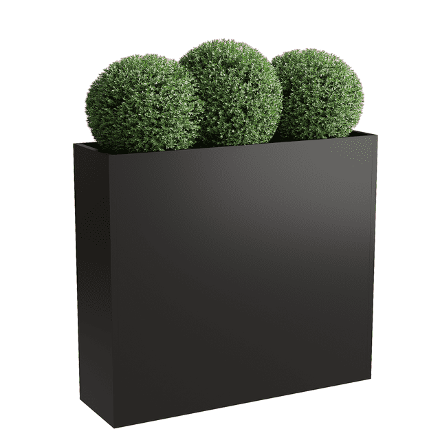 Jardinière Surélevée en Acier de 34 Pouces avec Tablette, Bac à Plantes en Métal Robuste avec Drainage Réglable, Grand Pot de Fleurs d'Extérieur pour Patio Balcon Intérieur, Noir