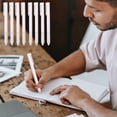 thumbnail image 4 of Wdhugt White White 2 Pack Twist Action Ballpoint Pen Office School Writing Supply Pen Set Twist Pen Ballpoint Pen Fine Point Ink Pen Office Supply Pen School Pen, 4 of 6
