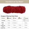 thumbnail image 4 of Unique Bargains Polyester Velvet Deep Red Chenille Yarn, 3 Skeins, 4 of 7