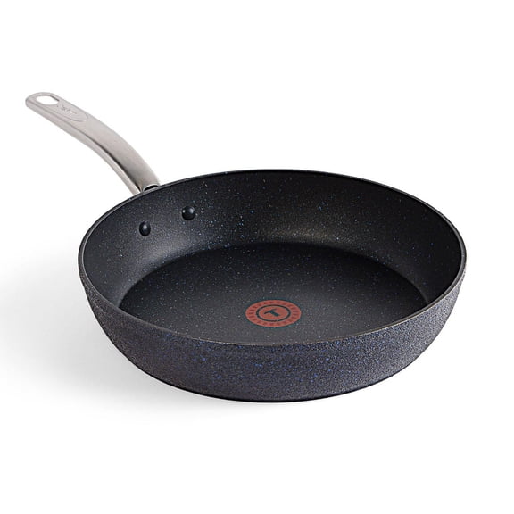 Poêle à frire T-fal Stone Shield de 30 cm / 12 po avec technologie DefenseShield™, fabrication en 6 couches, texture pierre robuste, à l’épreuve du lave-vaisselle et du four