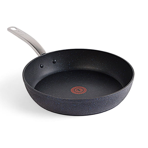 Poêle à frire T-fal Stone Shield de 30 cm / 12 po avec technologie DefenseShield™, fabrication en 6 couches, texture pierre robuste, à l’épreuve du lave-vaisselle et du four