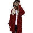 thumbnail image 1 of Innerwin Manteau à Capuche pour Femmes, Veste d'Hiver Chaude à Manches Longues, Rouge Vin 4TG, 1 of 6