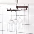thumbnail image 2 of Durable Wine Cup Shelves, Iron Bottles Rack, Corrosion-resistant For Kitchen Home Matte Copper, 2 of 8