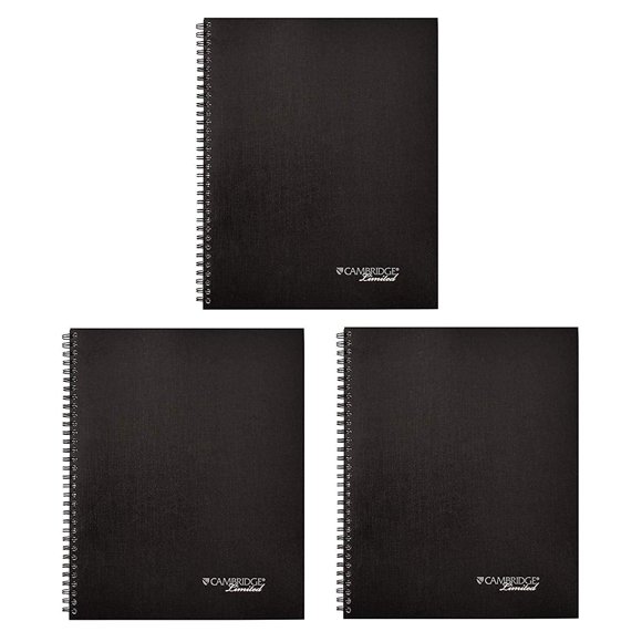 Cambridge Limited Meeting Planner,Side-Bound,11 x 8 1/4, 80 Sheets, Sold as 3 Pack (06132)
