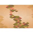 thumbnail image 1 of Ahgly Company Machine Washable Indoor Rectangle Transitional Orange Area Rugs, 6' x 9', 1 of 7