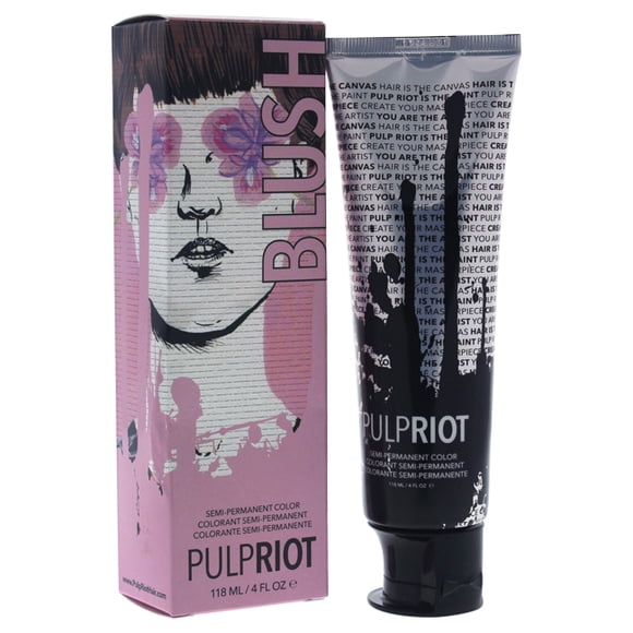 Semi-Permanent Color Blush - Light Pink by Pulp Riot for Unisex - 4 oz Hair Color