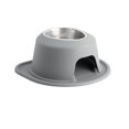thumbnail image 1 of WeatherTech Système d'Alimentation pour Animaux de Compagnie Simple Hauteur 6 Pouces - Acier Inoxydable - Gris Foncé, 1 of 1