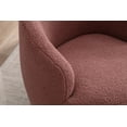 thumbnail image 5 of KOSSMAI Soft Upholstered Teddy Fabric Small Size Swivel Accent Chair For Living Room, Bedroom, Study Room, 5 of 5