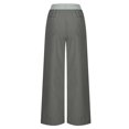 thumbnail image 4 of Timegard Pants for Women Low Waisted Drawstring Cinch Bottom Straight Leg Outdoor Cargo Pants with Pockets, 4 of 7