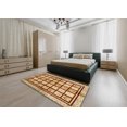 thumbnail image 4 of Ahgly Tapis d'Intérieur Rectangulaire Abstrait Jaune Orange, 2 Pieds x 3 Pieds, 4 of 6