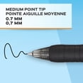thumbnail image 4 of Paper Mate Profile Gel Pens, Medium Point (0.7 mm), Retractable, Blue Ink, 36 Count, 4 of 6