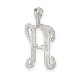 thumbnail image 3 of 925 Sterling Silver Polished and Textured Letter H Chain Slide Pendant, 3 of 4