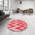thumbnail image 4 of Ahgly Company Tapis d'Intérieur Lavables en Machine, Carré Pastel Transitionnel Rose, Carré de 4', 4 of 7
