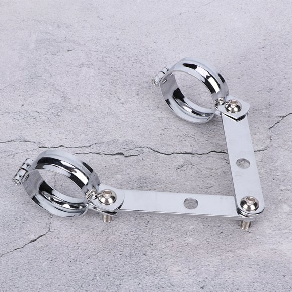 Support de Phare en Alliage d'Aluminium CNC Réglable pour Motos avec 2 Pinces, Fourches de 1.32.4 Po, Compatible avec, et Plus