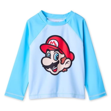 Haut anti-UV à manches longues Super Mario pour petits garçons