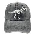 thumbnail image 2 of Boys' Skull Dinosaur Hat Washed Vintage Embroidered Baseball Cap, 2 of 4