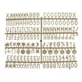 thumbnail image 1 of Uxcell Felt Letter Board Letters Numbers Symbols 3/4 inch Bronze Alphabet Message Board Changeable, 1 of 6
