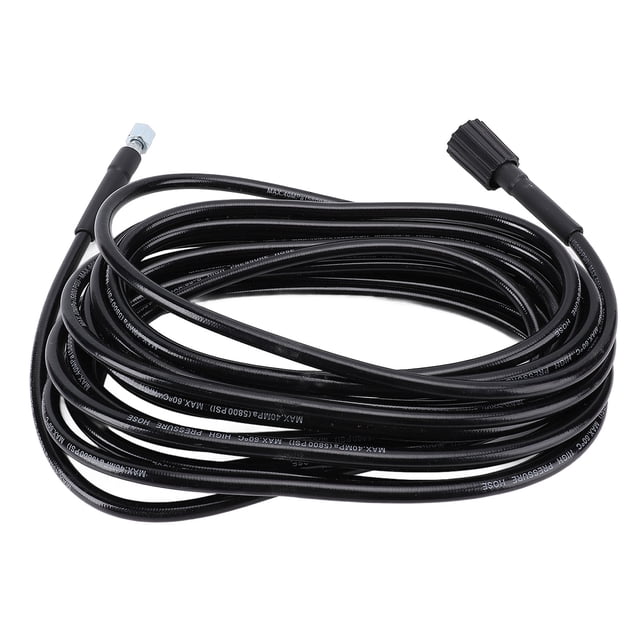High Pressure Water Hose Wearproof Rubber Metal Connector Replacement Power Washer Hose Car Washing
