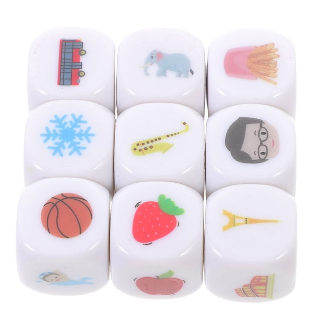 Miangastore 9 Pcs dés de Narration dés en Acrylique dés Multifonctions Fourniture de Narration