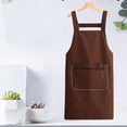thumbnail image 4 of Chmadoxn Kitchen Gadgets, Kitchen Accessories, Kitchen Apron Multiple Colors Available Waterproofs And Oil Proof Washable Dirt Resistants Suitable For Kitchen Baking Room Polyester Apron, 4 of 6