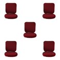 thumbnail image 1 of Baohd Computer Chair Cover Swivel Chair Cover Rotating for Chair Wine Red Backrest + Cushion Cover 5Set, 1 of 6