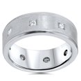 thumbnail image 1 of 3/4ct Princess Cut Diamond Comfort Fit Wedding Ring 14K White Gold, 1 of 3