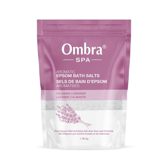 Ombra SPA Sels de bain d'Epsom aromatisés Lavande calmante