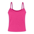 thumbnail image 4 of Débardeurs Côtelés à Bretelles Spaghetti pour Femmes, Encolure Dégagée, Coupe Ajustée, Camisole en Coton, Basique Sans Manches pour Superposition, 4 of 4