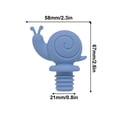 thumbnail image 3 of Yhmxh Gadgets de Cuisine, Maison et Cuisine, Petit Escargot Bouchon de Bouteille de Vin Bouchons Réutilisables Étanches Mignons Décoratifs Bouchon de Bouteille Bouchon de Vin Rouge, 3 of 5