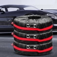 thumbnail image 1 of Boovnll Housse de Pneu Automobile Housse de Pneu de Secours Sac de Rangement pour Pneus d'Hiver Housse de Roue Housse de Protection, 1 of 8