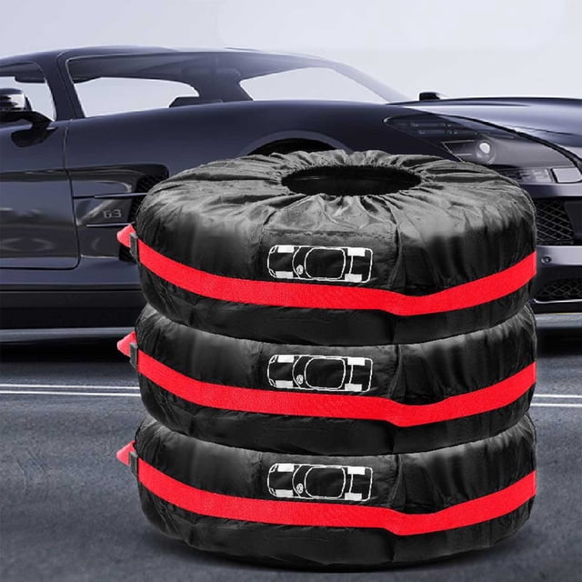 Boovnll Housse de Pneu Automobile Housse de Pneu de Secours Sac de Rangement pour Pneus d'Hiver Housse de Roue Housse de Protection