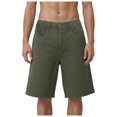 thumbnail image 1 of Ramiter Short Cargo pour Homme Short Cargo Décontracté pour Homme Classique Décontracté à Cordon Extensible Taille Élastique Short de Plage Vert,m, 1 of 4